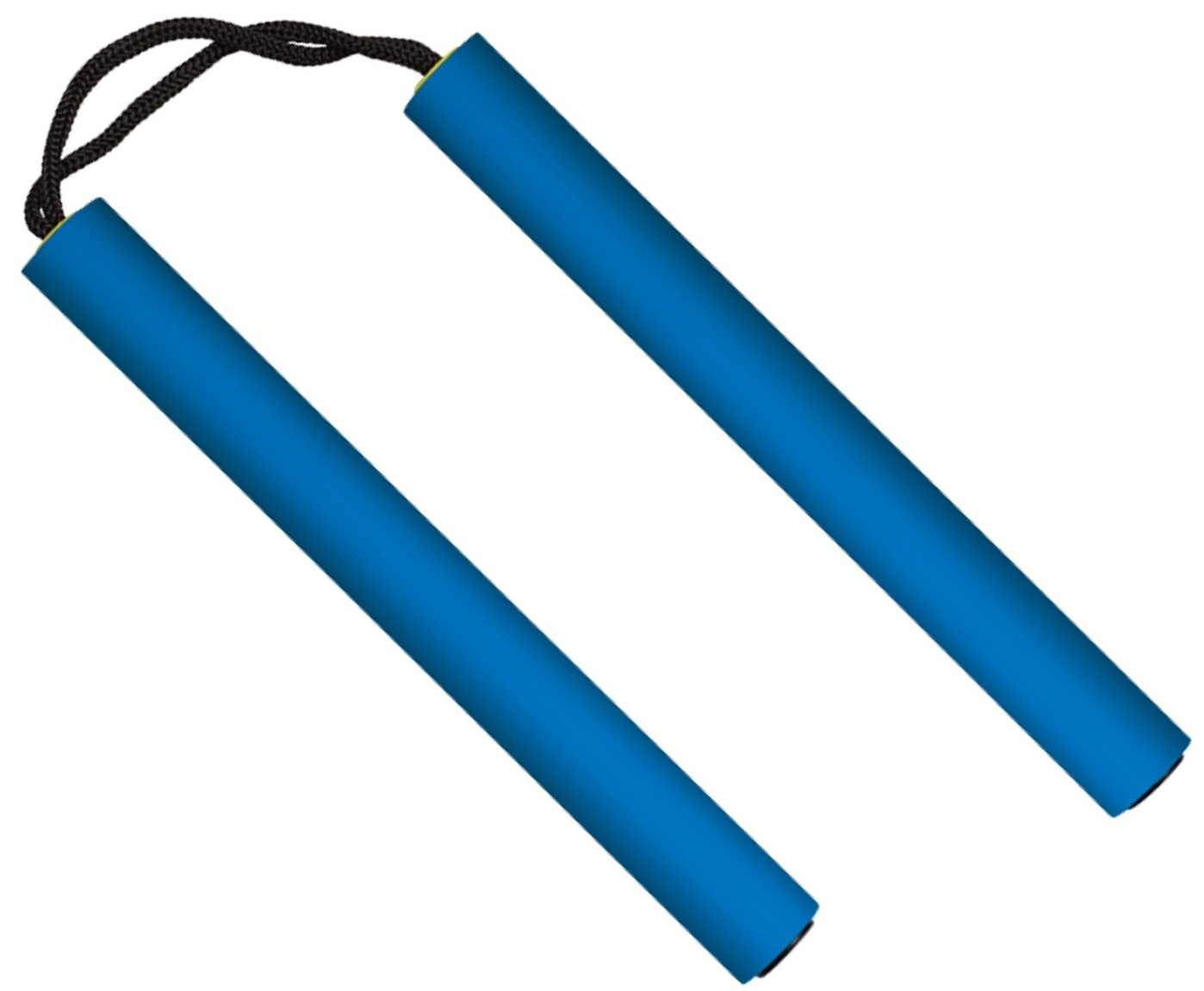 Nunchaku bleu en mousse résistante - Idéal entraînement