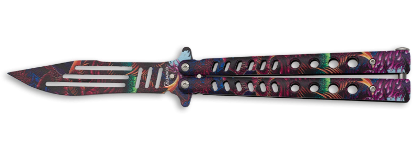Couteau papillon balisong 24cm design entraînement