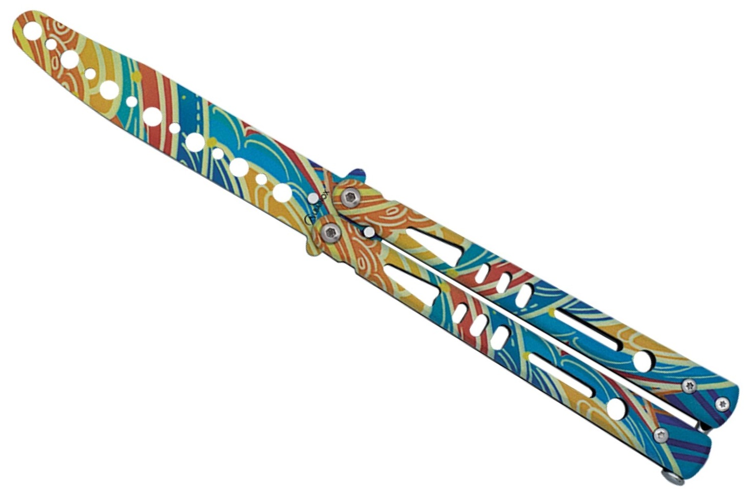 Couteau papillon balisong 21cm entraînement trick