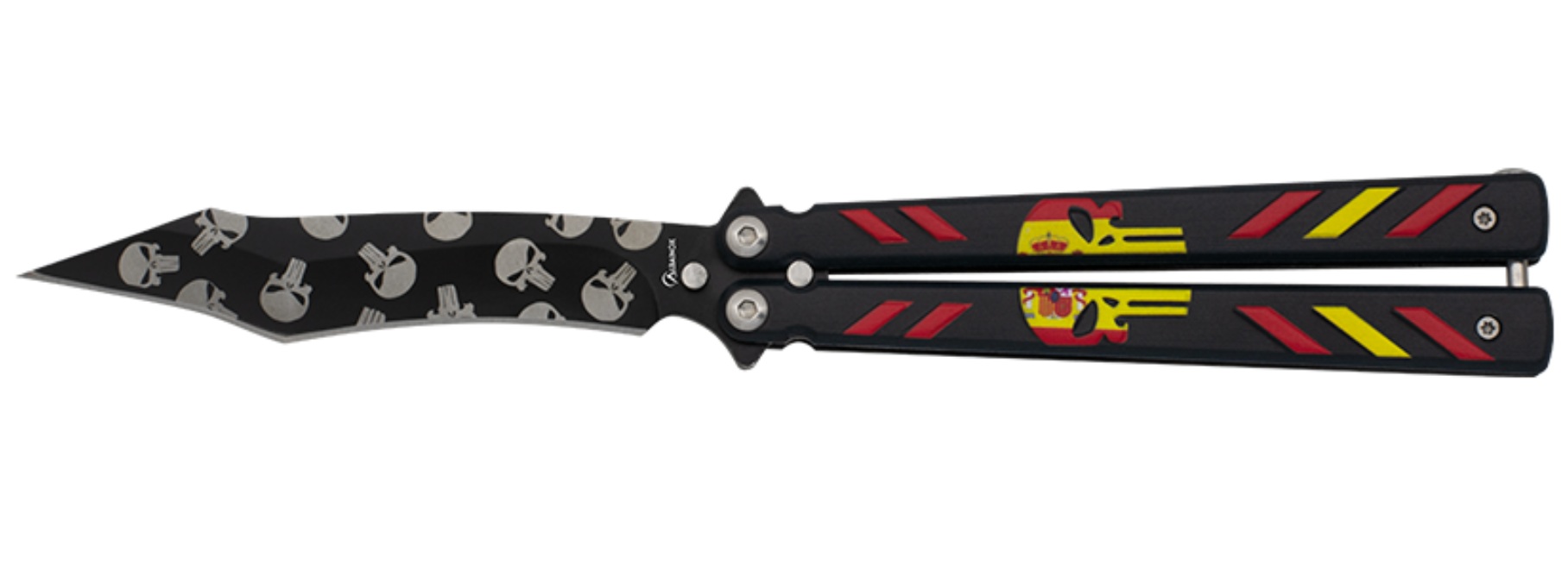 Couteau papillon balisong The Punisher 23,2cm