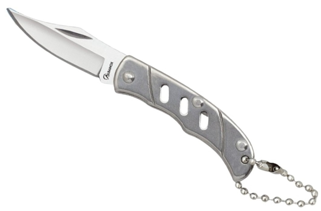 Couteau porte-clé pliant 9cm gris acier ALBAINOX