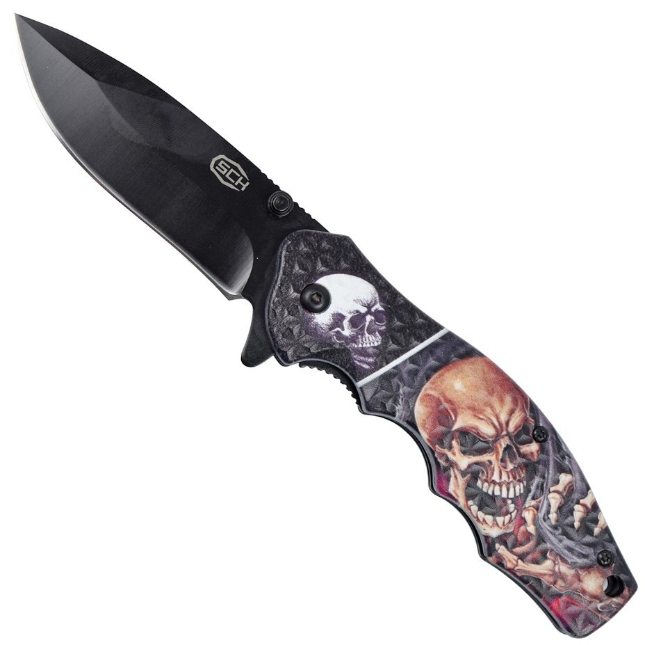 Couteau pliant Squelette 19,7cm design SCH
