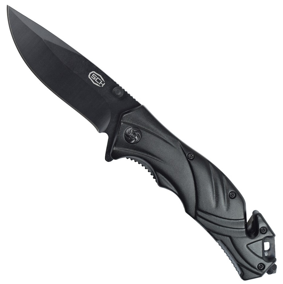 Couteau pliant tactique 21cm coupe sangle SCH