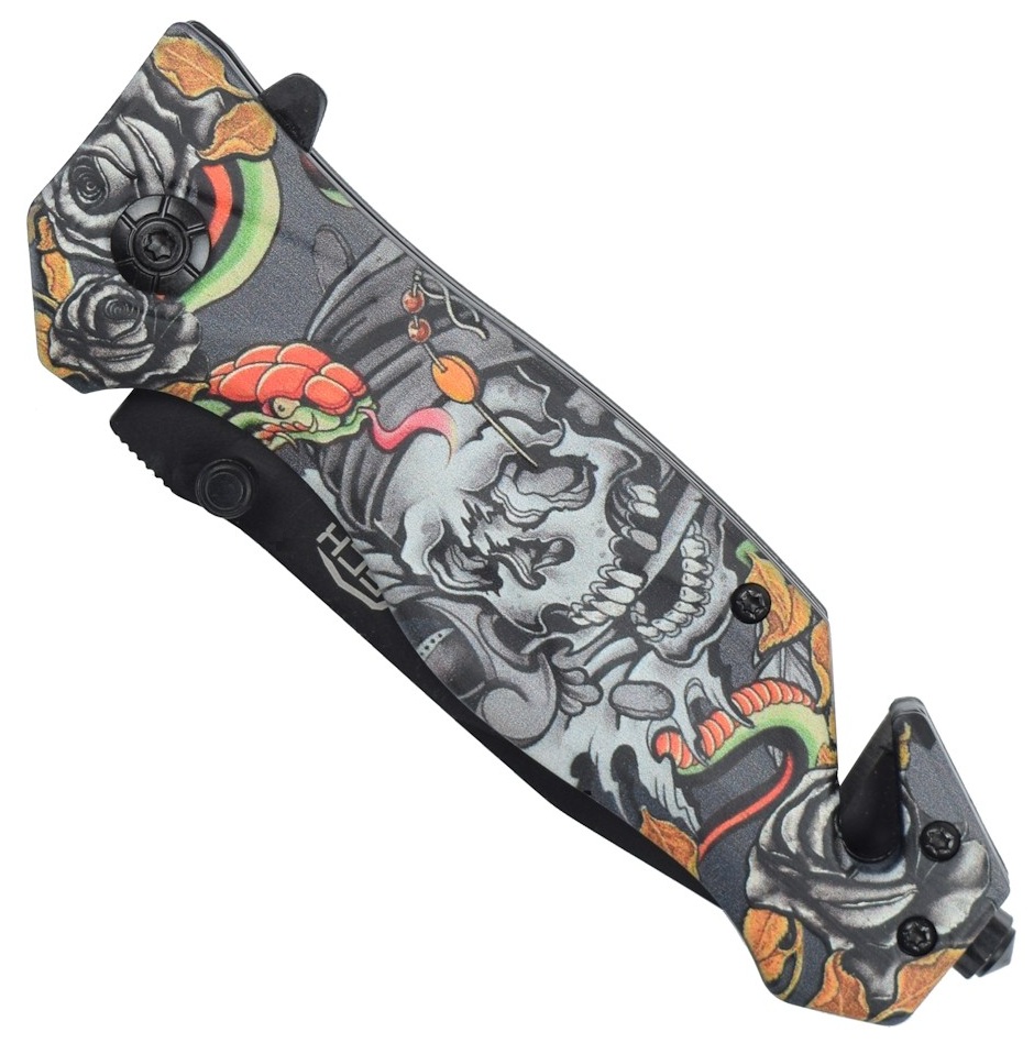 Couteau Squelette design pliant SCH