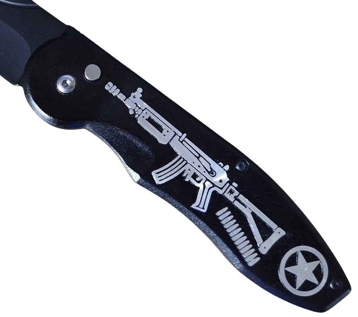Grand couteau automatique 23,5cm à cran darrêt
