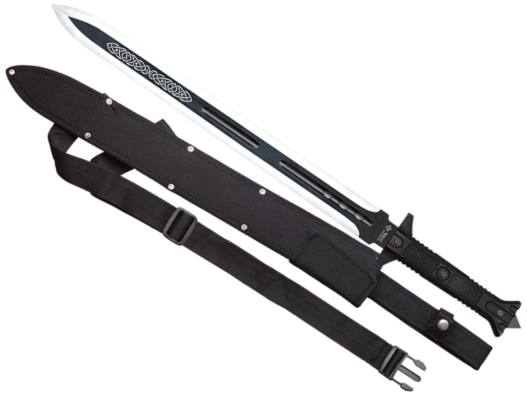 Epée de combat 76cm arme IMPERIAL noir + étui