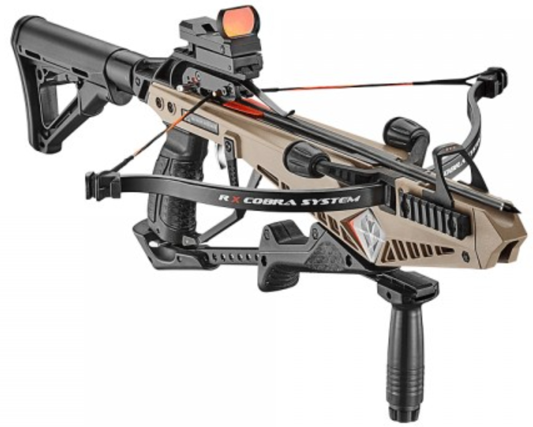 Arbalète 130 lbs COBRA R9 armement automatique + viseur et poignée