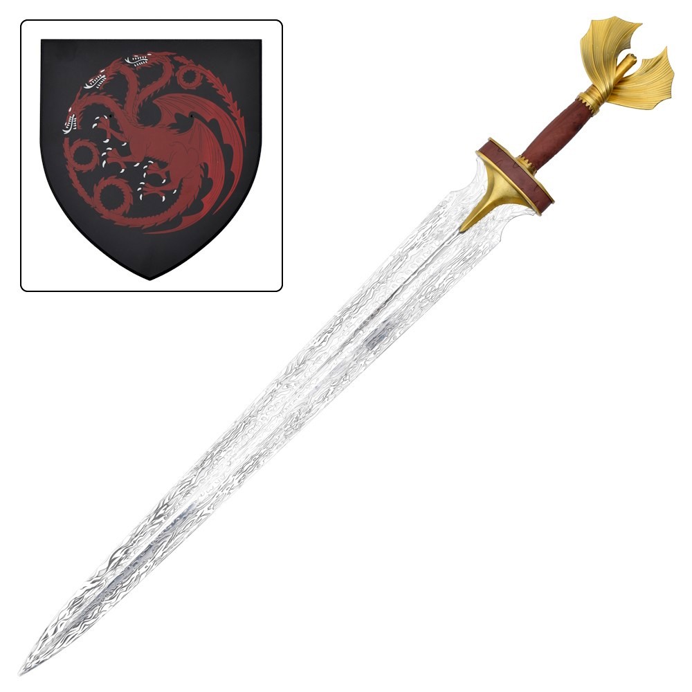 ÉPÉE ORNEMENTALE 103CM + PLAQUE BOIS DECO