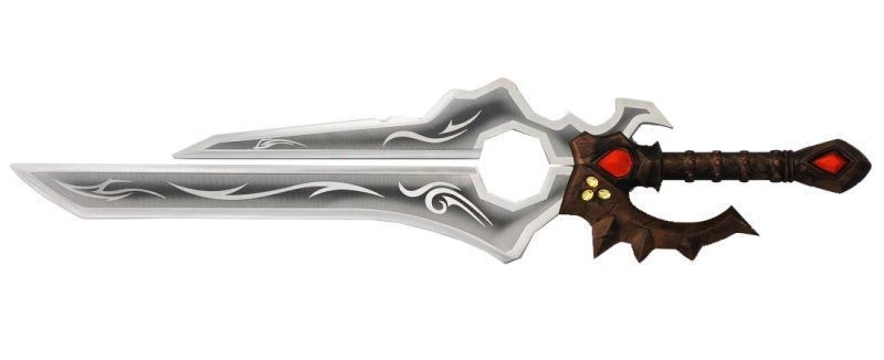 EPEE LEGENDAIRE WORLD OF WARCRAFT SHALAMAYNE SWORD DE VARIAN ET ANDUIN WRYNN..
