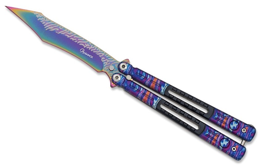 Couteau papillon balisong Albainox 3D Lame 10,6 cm