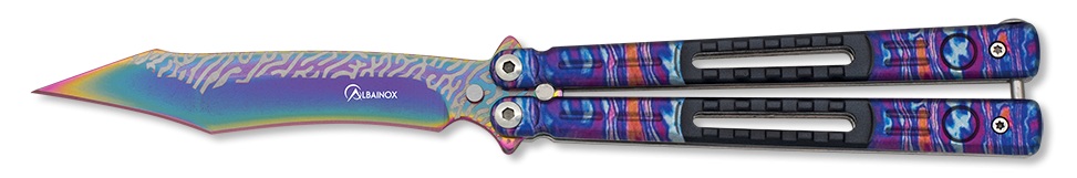 Couteau papillon balisong Albainox 3D Lame 10,6 cm.