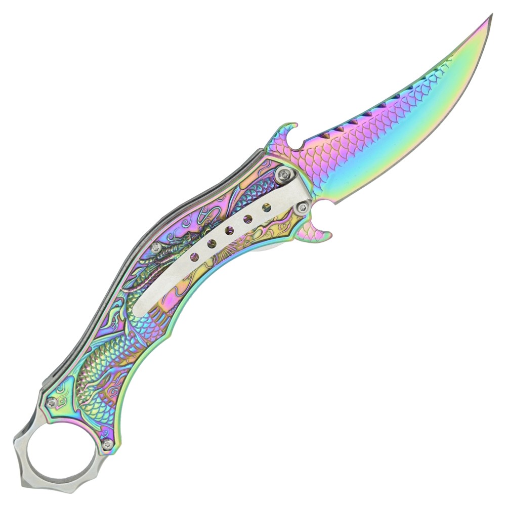 COUTEAU PLIANT KARAMBIT À RESSORT SCK..