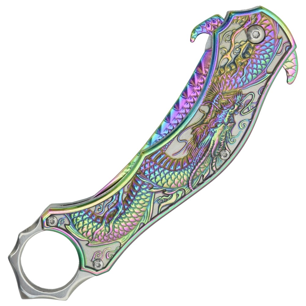 COUTEAU PLIANT KARAMBIT À RESSORT SCK.