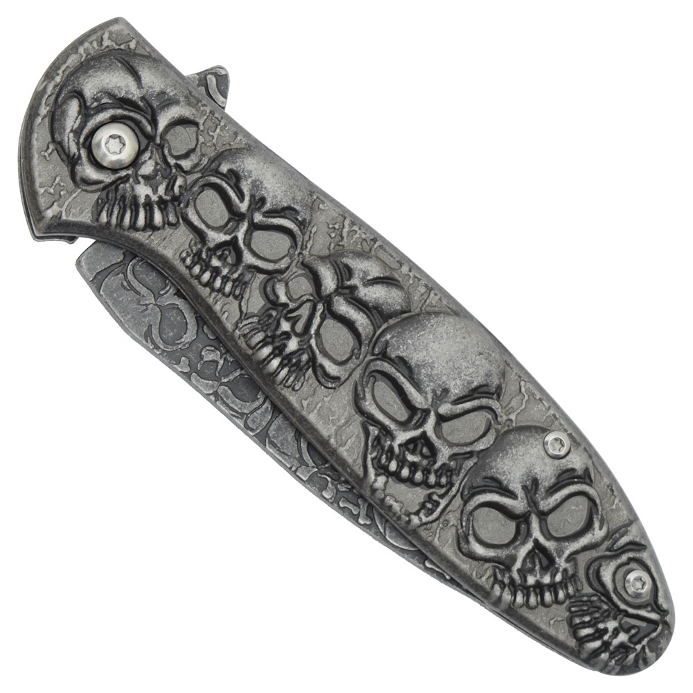 COUTEAU DE POCHE PLIANT SQUELETTE À RESSORT SCK.