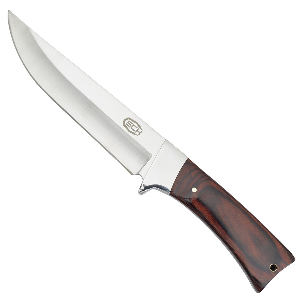 POIGNARD COUTEAU DE CHASSE SCK LAME ACIER MANCHE BOIS