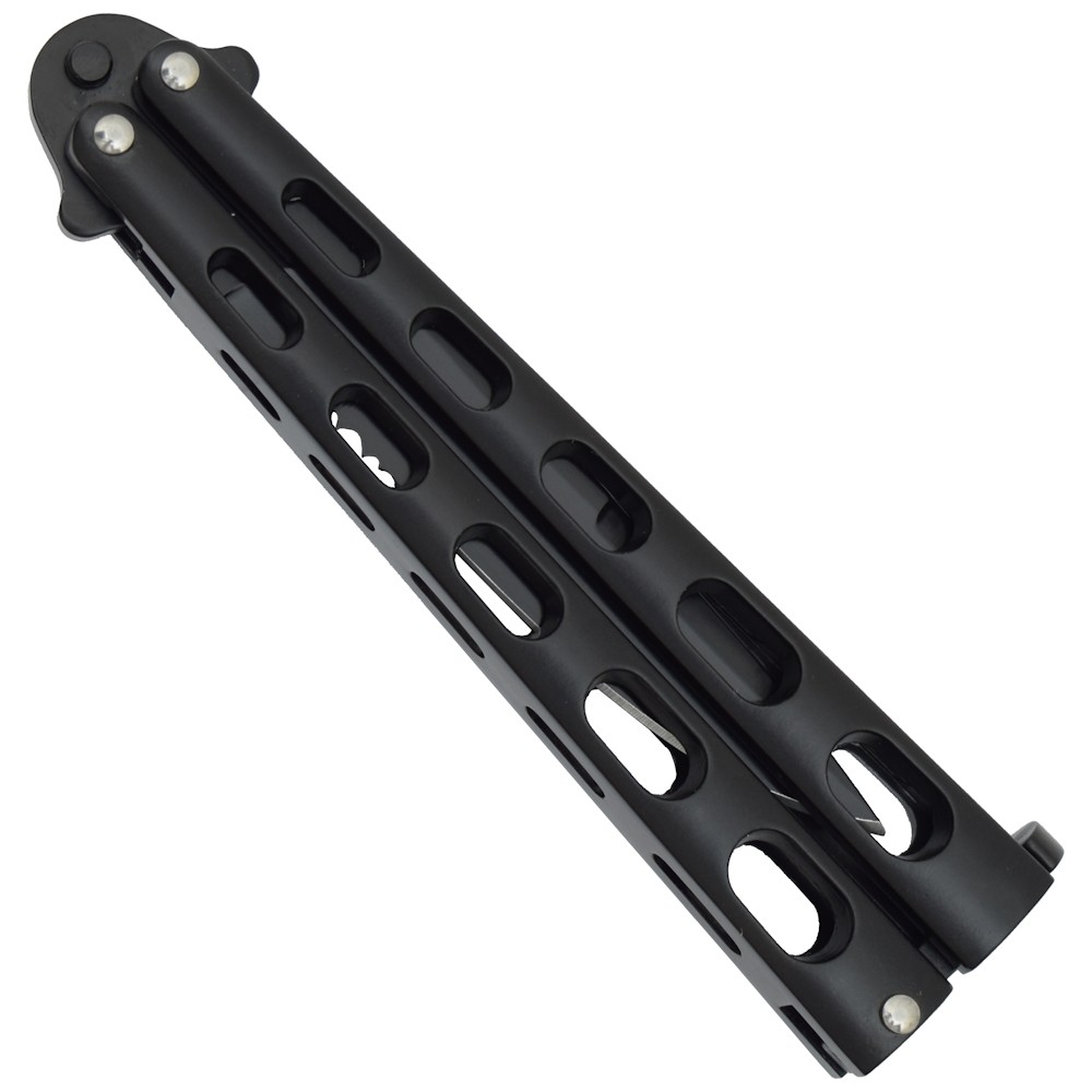 COUTEAU PAPILLON BALISONG NOIR SCK POUR TRICKS.