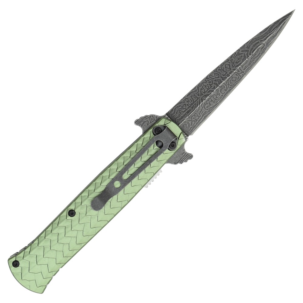 COUTEAU DE POCHE PLIANT DRAGON MANCHE METAL SCK..