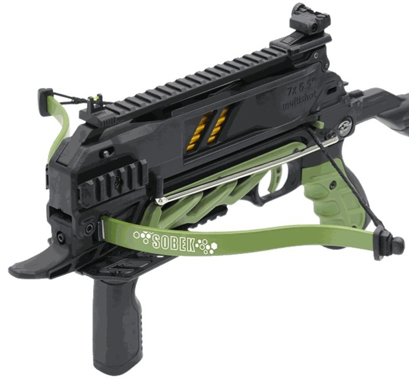 ARBALÈTE RECURVE À ARMEMENT AUTOMATIQUE 80 LBS VERTE.