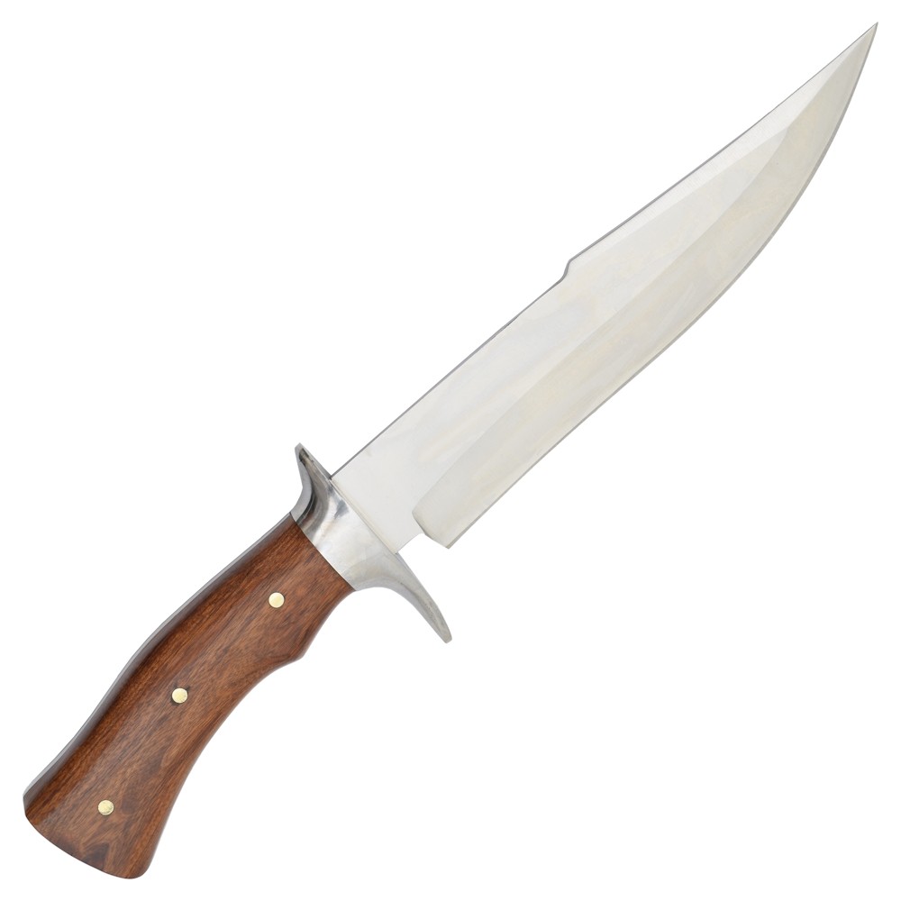 POIGNARD COUTEAU DE CHASSE 32CM MANCHE BOIS SCK + ETUI.