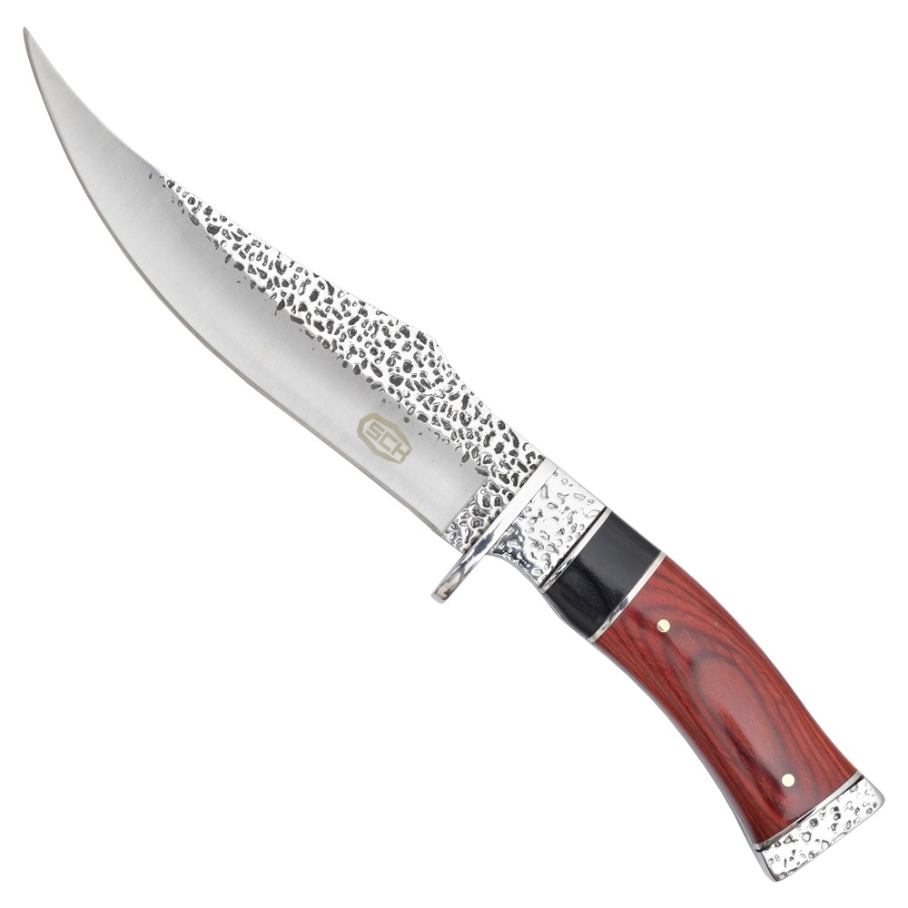 POIGNARD COUTEAU DE CHASSE 30CM MANCHE BOIS SCK + FOURREAU