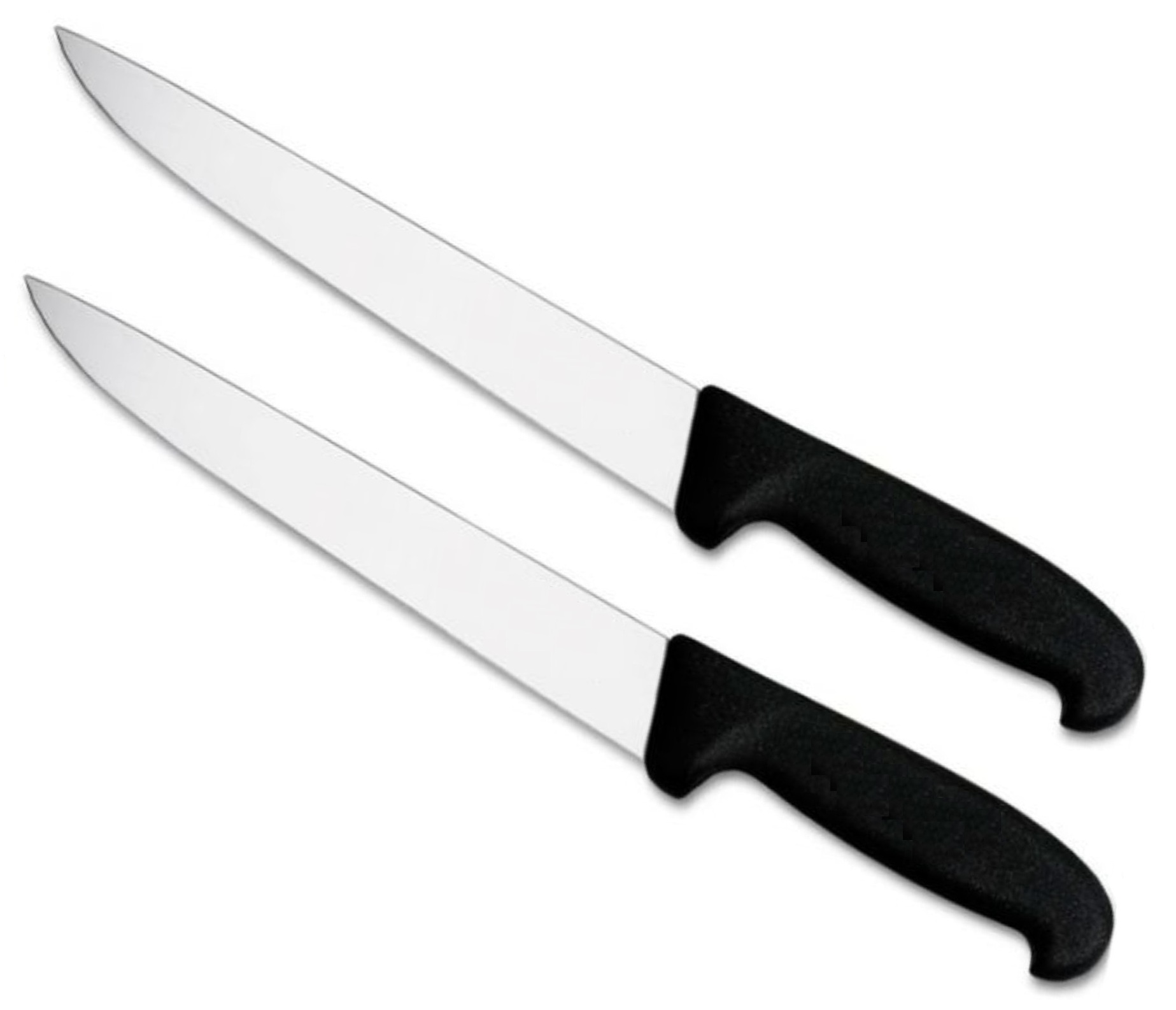 Lot 2 couteaux du chef à viande 32,5cm lame inoxydable de cuisine