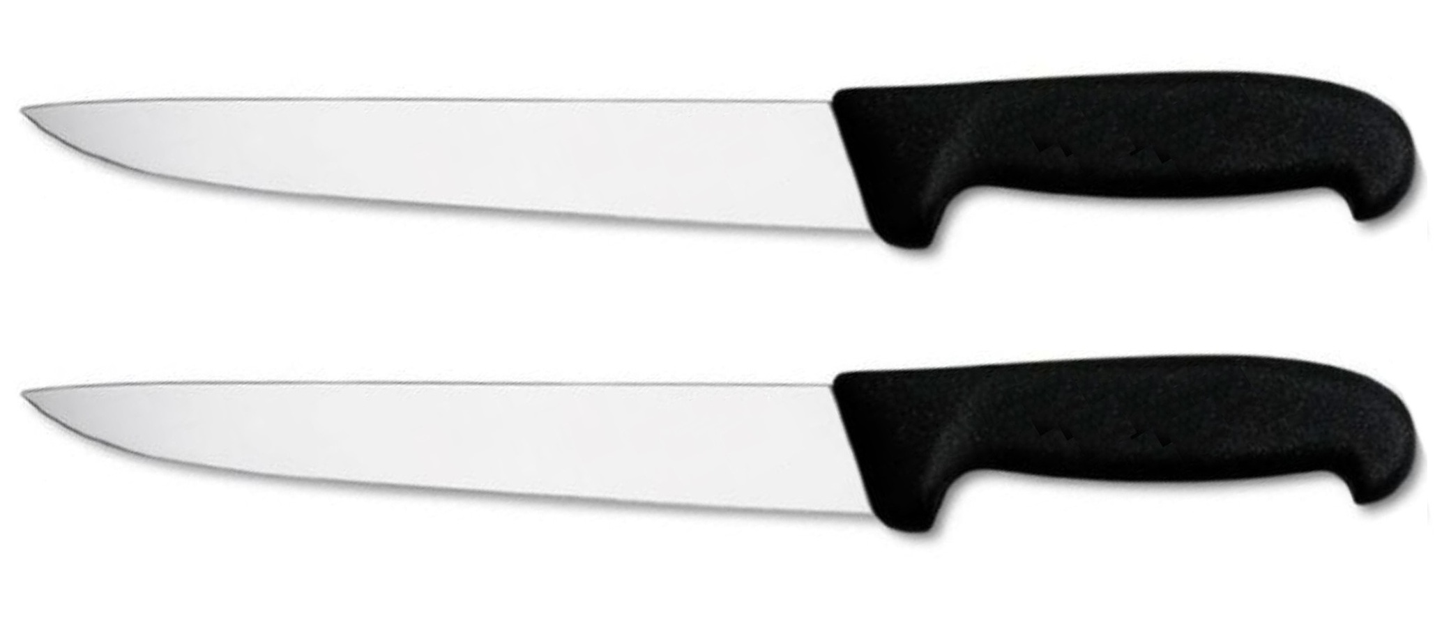 Lot 2 couteaux du chef à viande 32,5cm lame inoxydable de cuisine.