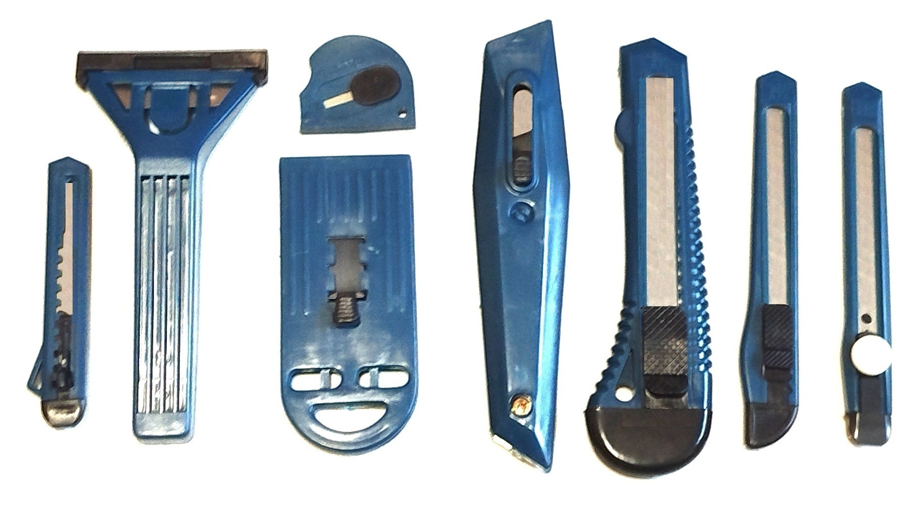 Lot de 8 cutters universel cutter lame acier inoxydable