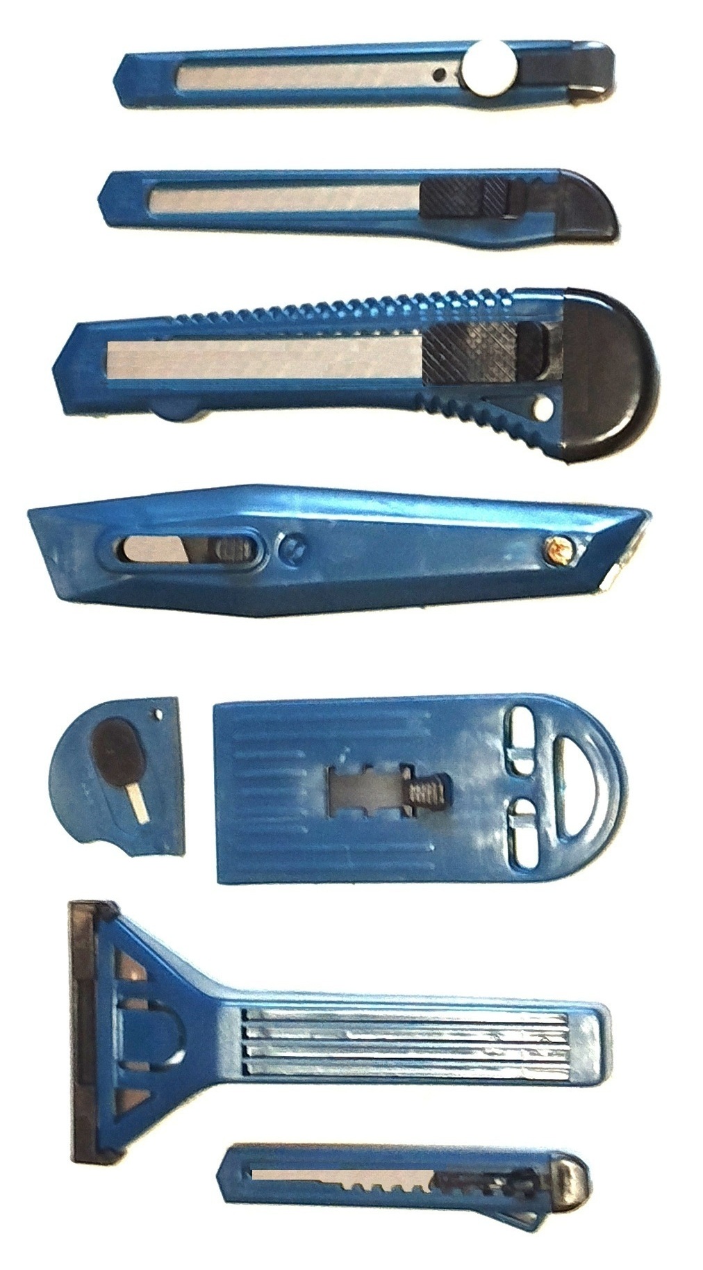 Lot de 8 cutters universel cutter lame acier inoxydable.