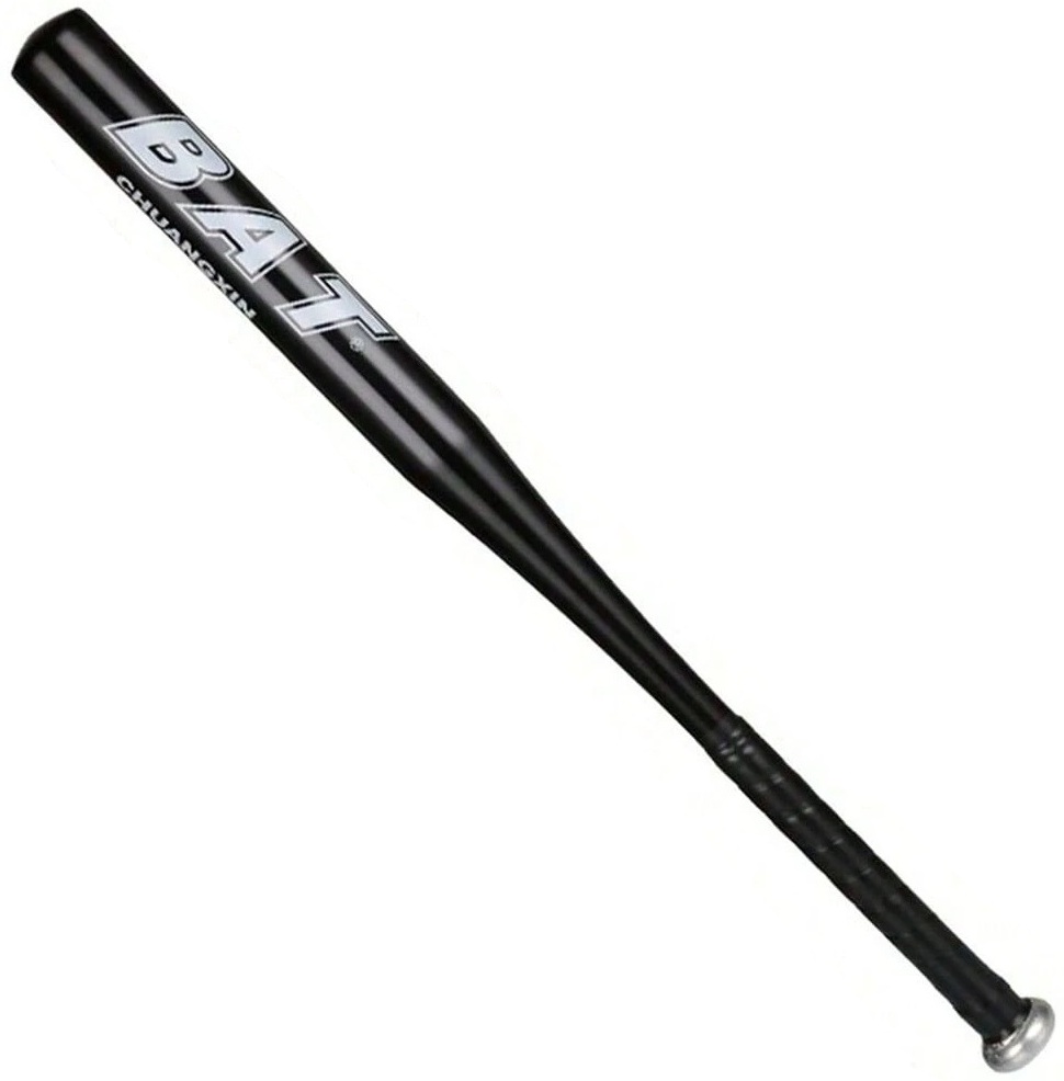 Batte de baseball 51cm en aluminium noir résistant bâton