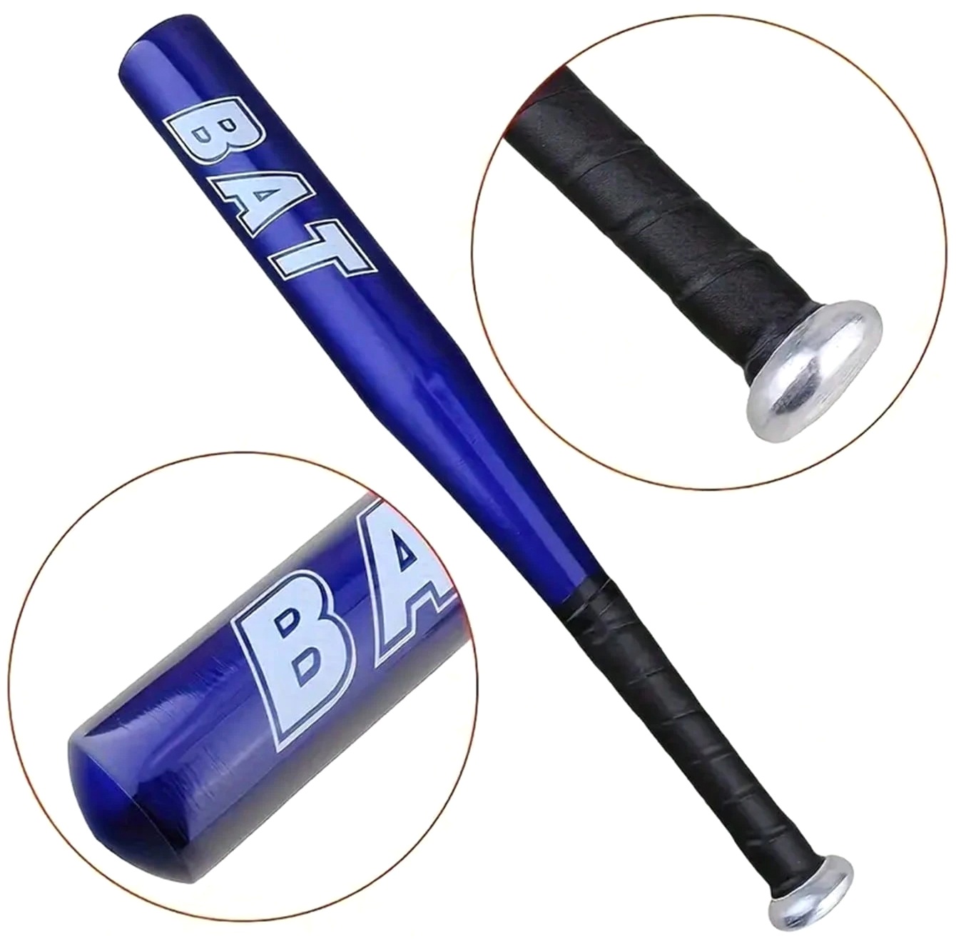 Batte de baseball 51cm en aluminium bleu résistant bâton..