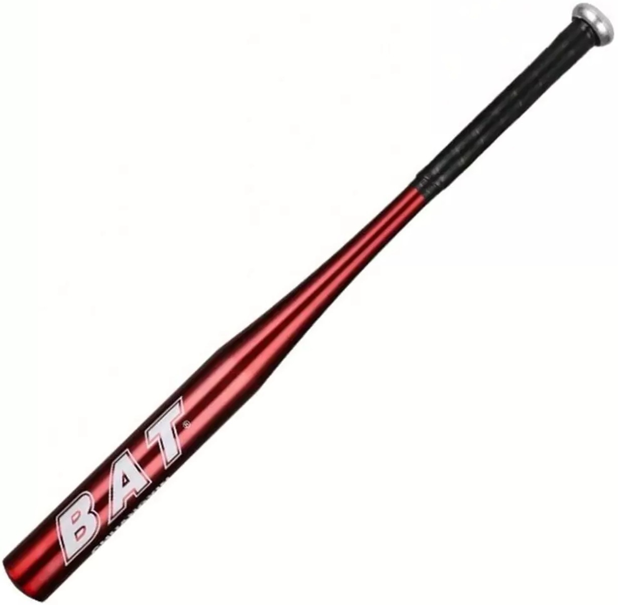 Batte de baseball 62,5cm rouge aluminium résistant.