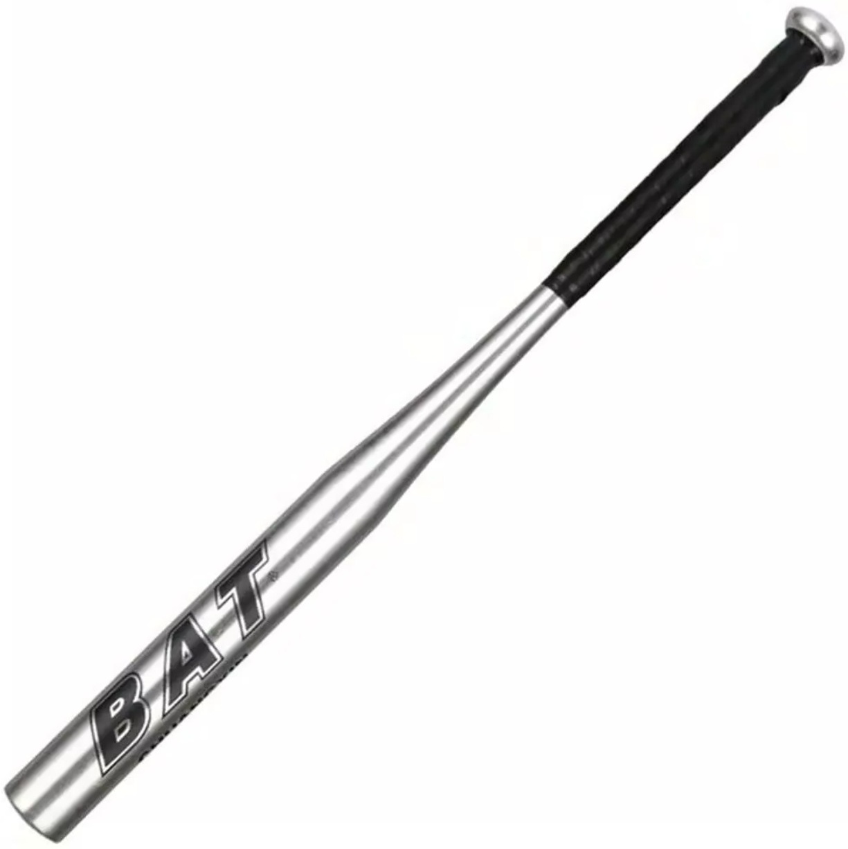 Batte de baseball 62,5cm aluminium gris résistant.
