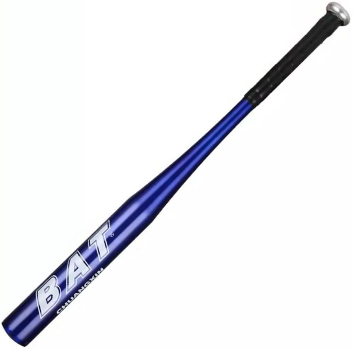Batte de baseball 62,5cm aluminium bleu résistant.