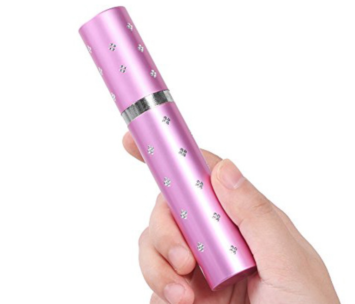 Taser make-up rose format vaporisateur de parfum rechargeable