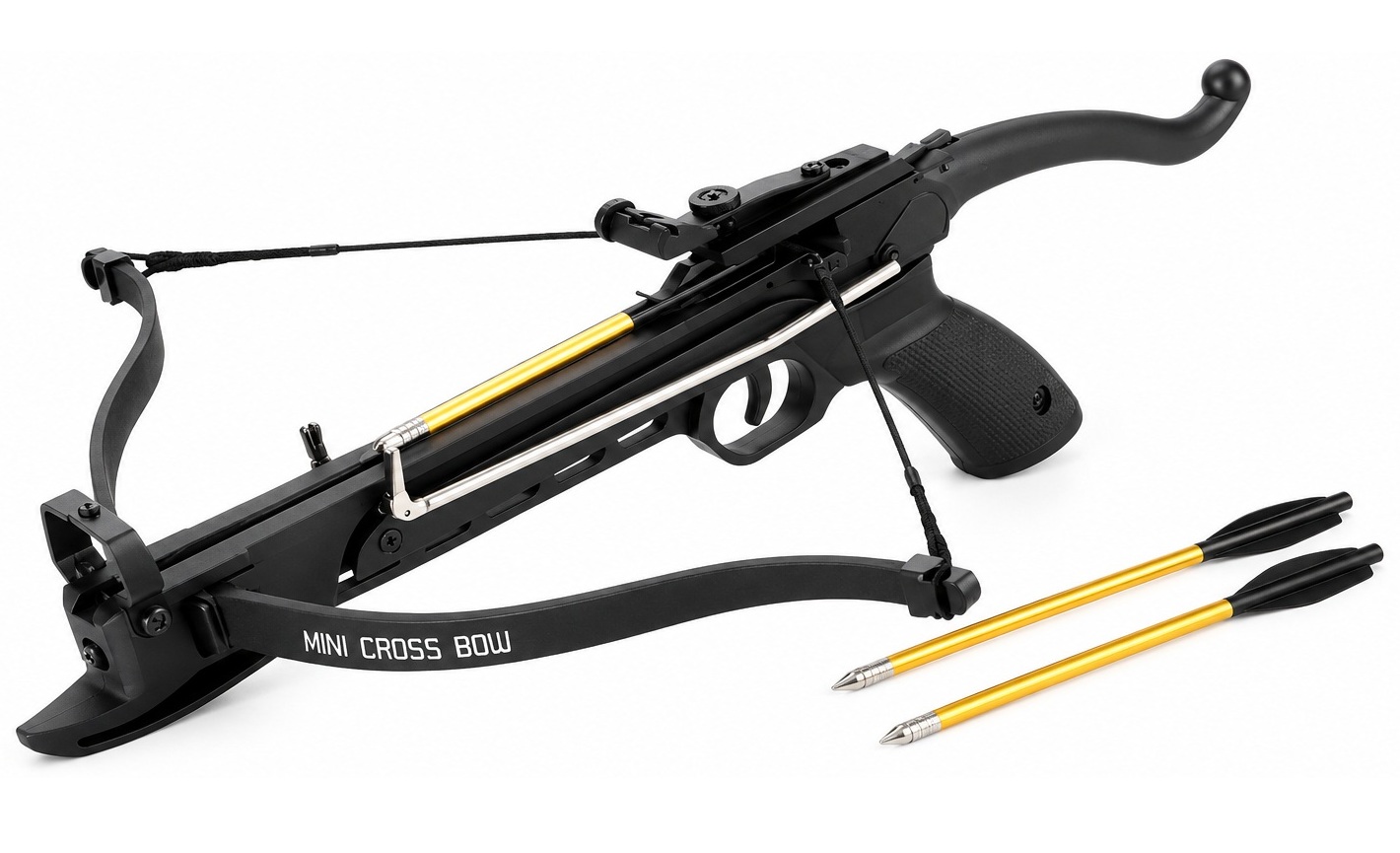 Arbalète pistolet COBRA 80 livres noire avec 3 flèches en aluminium