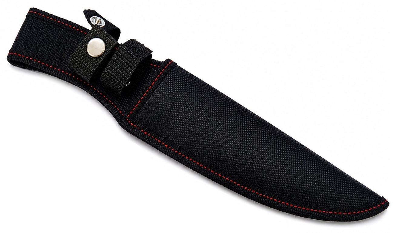 Étui en nylon noir avec passant de ceinture pour couteau de chasse SCK