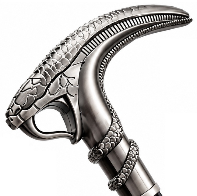 Poignée serpent cobra de la canne épée bâton de marche 92 cm