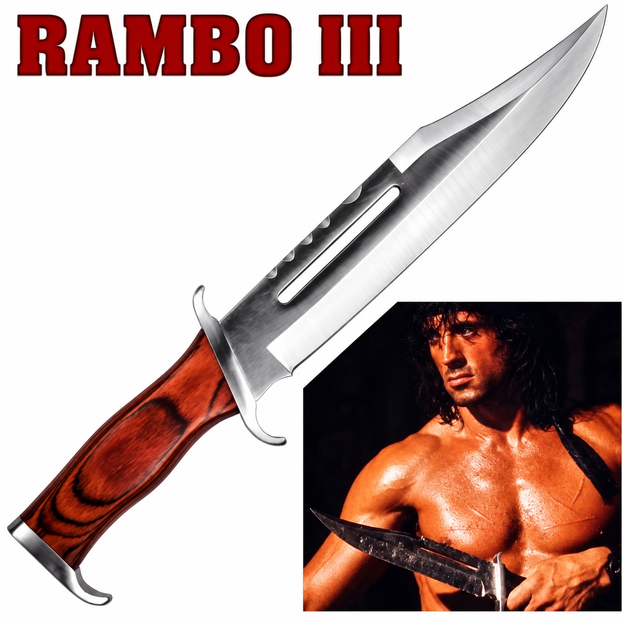 couteau rambo 3 first blood part 3 lame bowie et visuel du film rambo