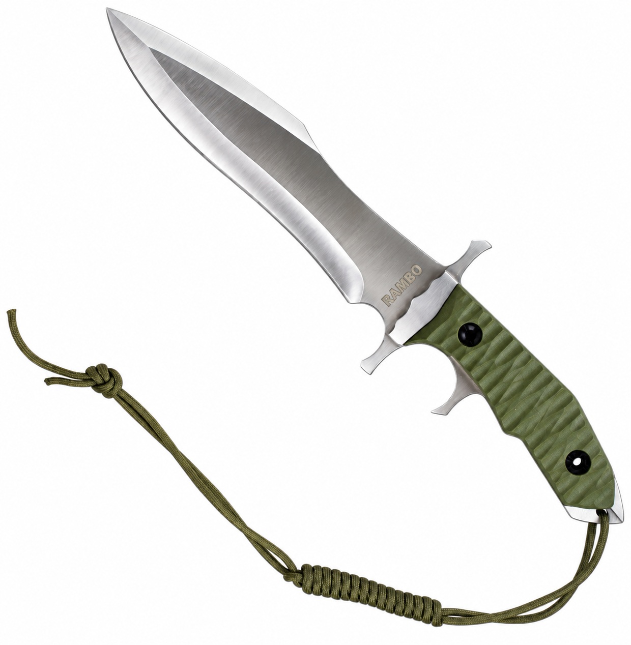 Couteau Rambo 5 Last Blood vue détaillée lame et manche G10