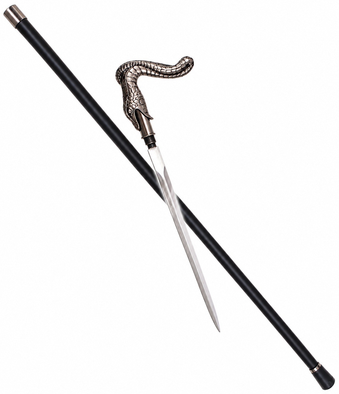 canne épée serpent luxe avec lame sortie