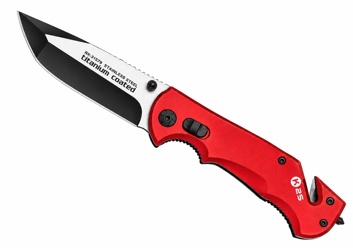 Couteau pliant Pompier K25 21 cm avec coupe-sangle intégré
