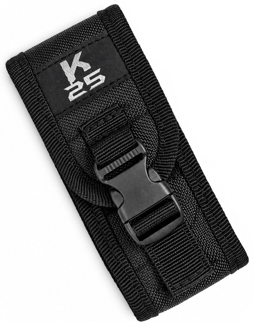 Étui nylon K25 avec passant de ceinture pour couteau pliant