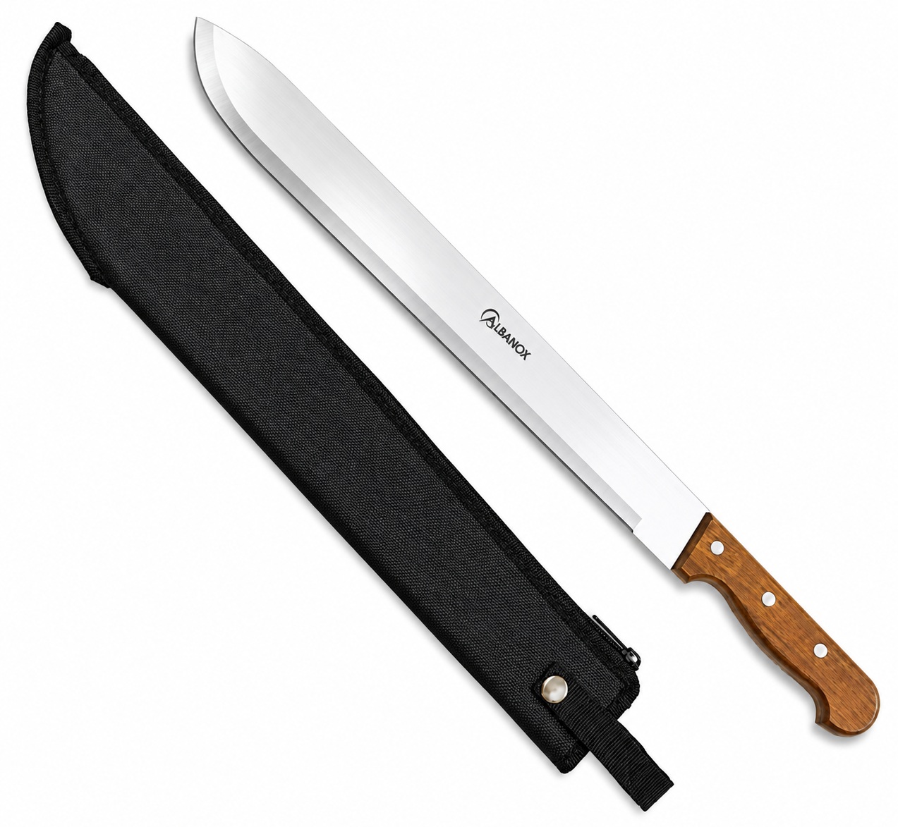 Machette Albainox 58,5 cm avec étui noir en nylon