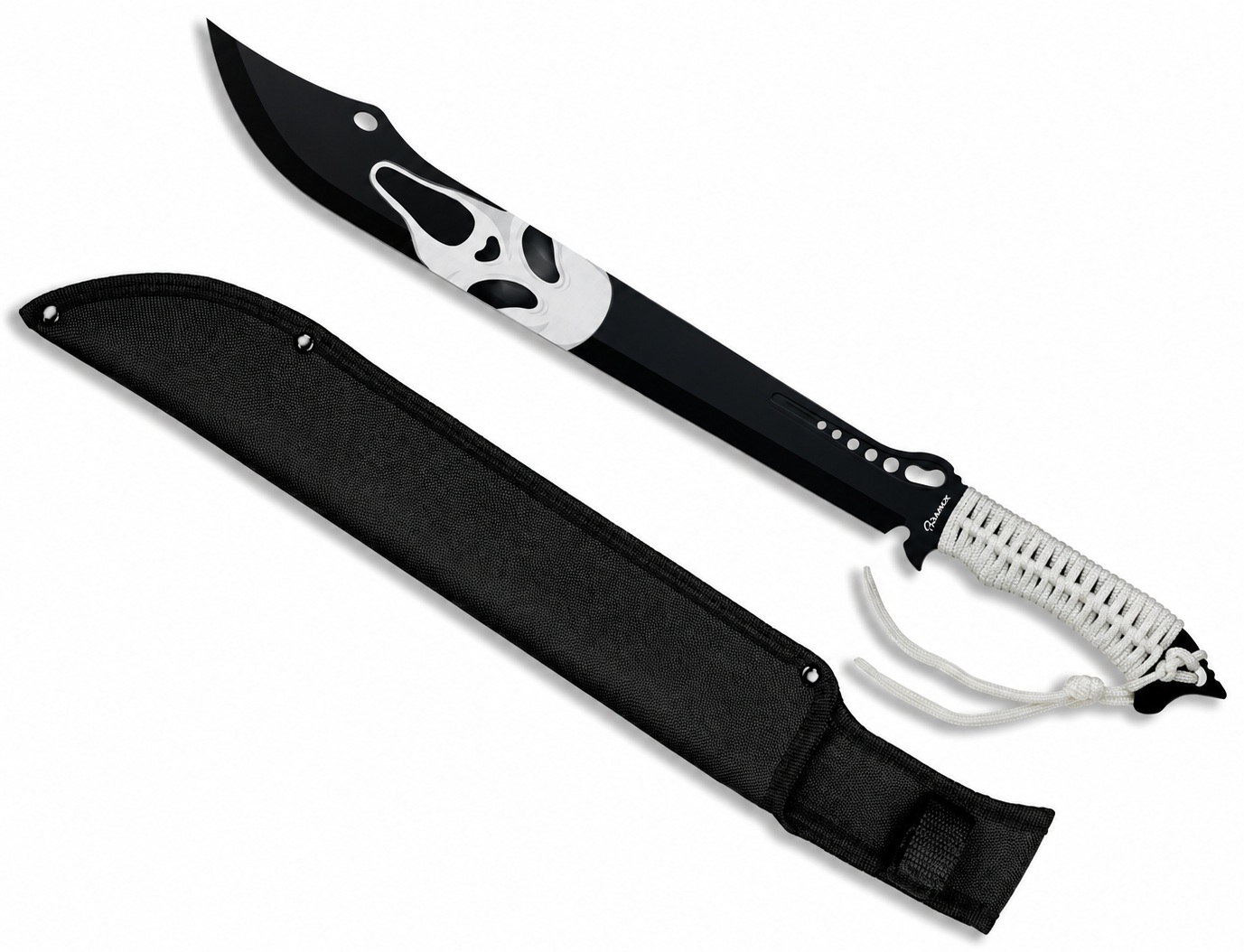 Machette SCREAM Albainox Full Tang avec étui noir en nylon.