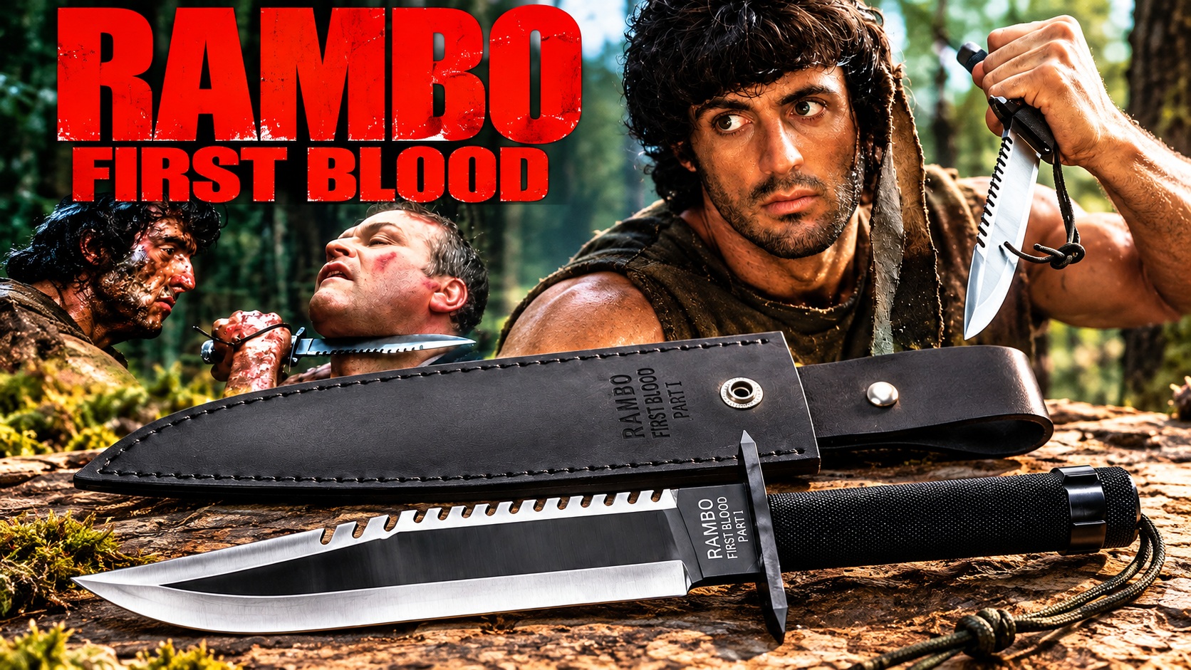 Affiche Rambo _ couteau First Blood