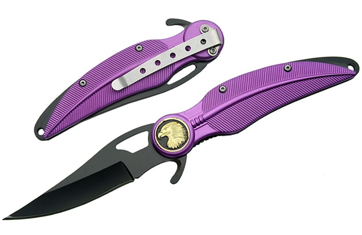 Couteau Aigle métal - Violet PU8271