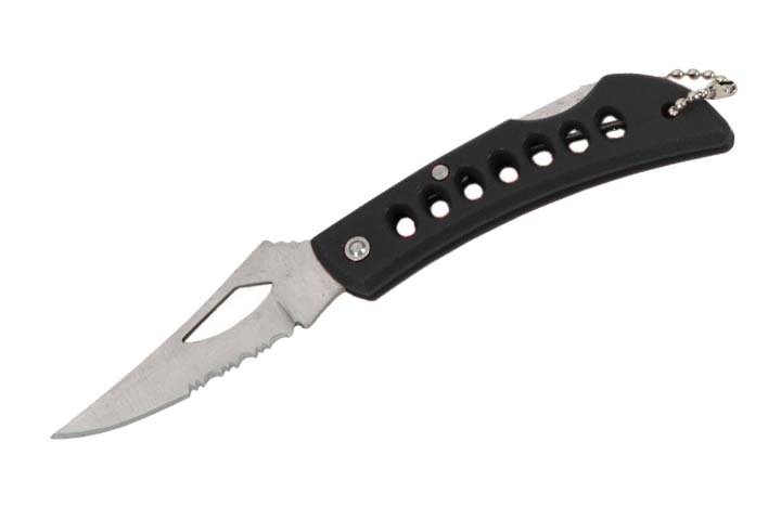 Porte-clé couteau 13,5cm noir