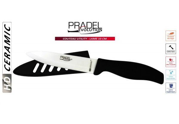 Couteau Pradel Evolution 21cm céramique - C8002