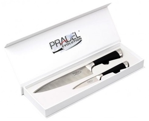 Coffret Pradel Evolution 2 couteaux - noir C8211