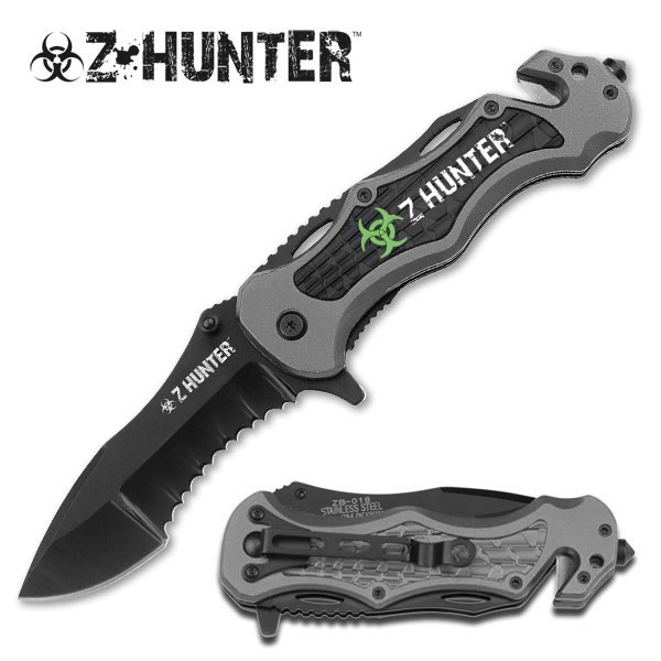 Couteau Zombie Hunter 21cm design - GY018